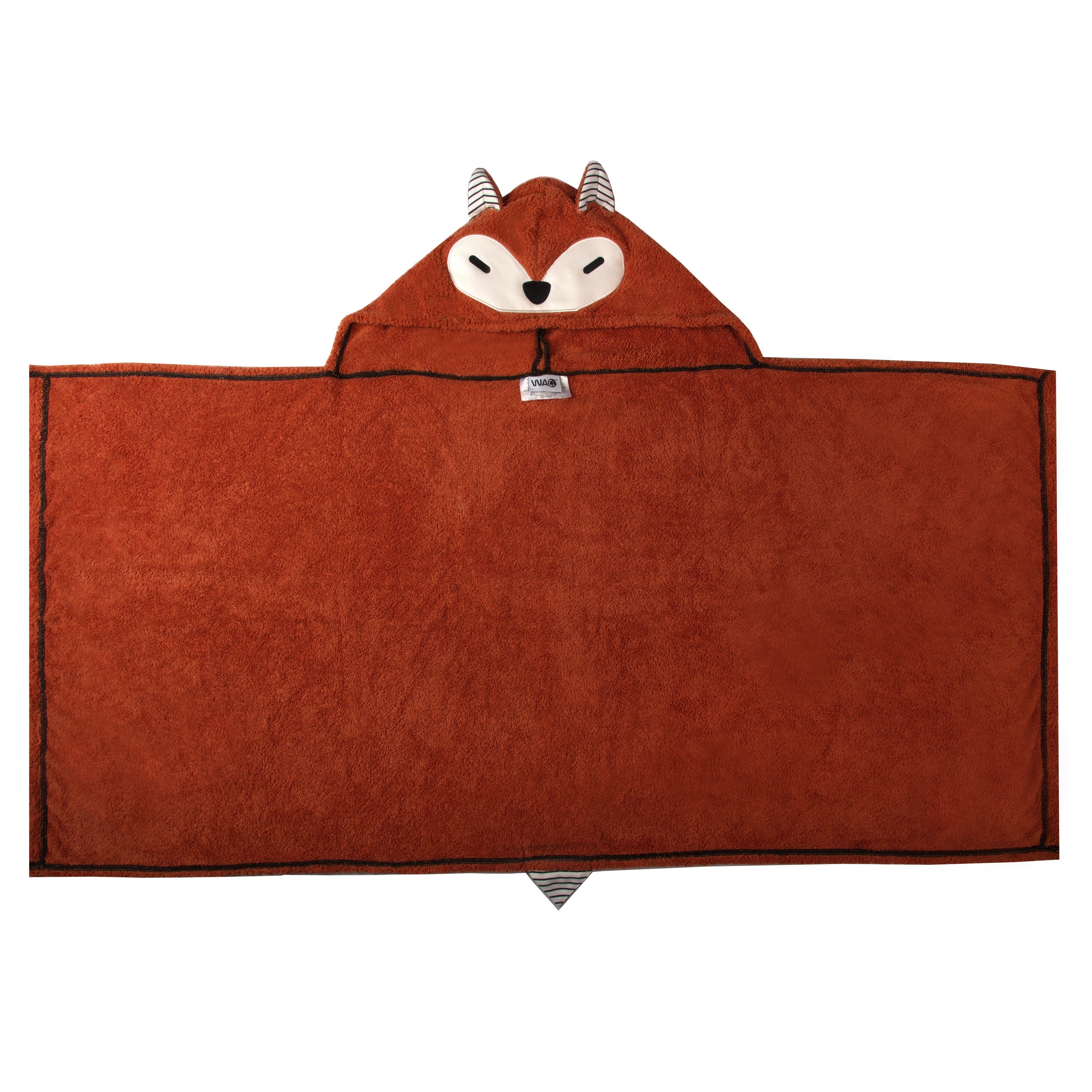 WACi Plush Hooded Towel- Fox